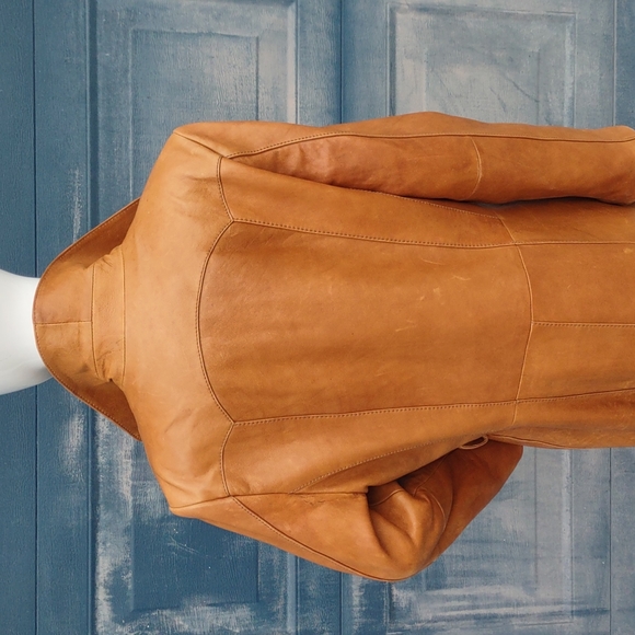 Wilsons Leather® Ladies Vintage full Length "HEAVY LEATHER" Coat - Picture 5 of 17